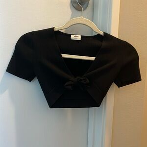 Aritzia Wilfred Tie-Front Shirt (xxs)